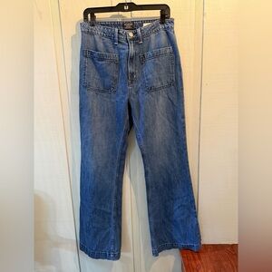 NOEND sailor pocket Daphne Classic wide leg Blue Denim Jeans
